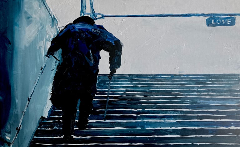 "It's Never Too Late" painting by Wojnowski